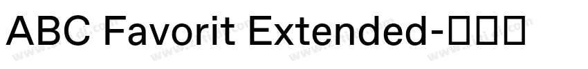 ABC Favorit Extended字体转换